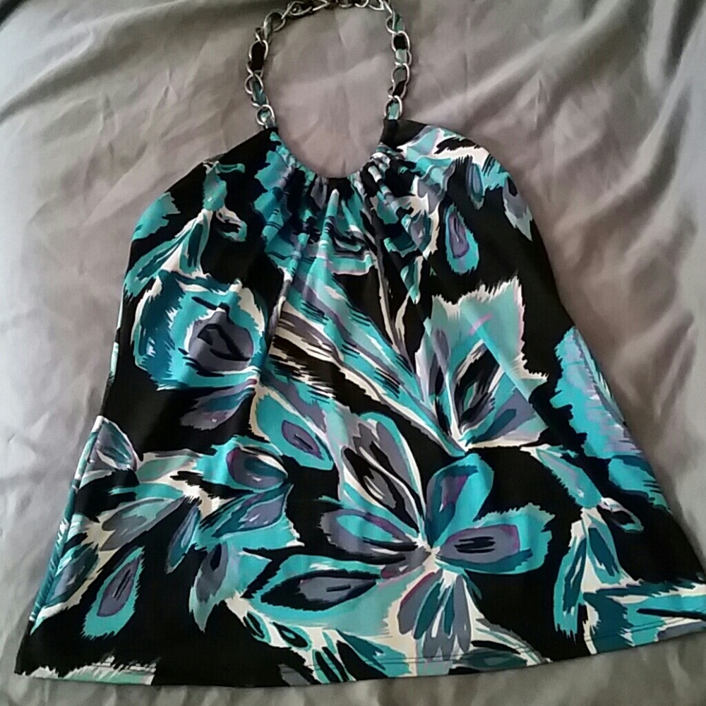 I.N.C chain halter tank top